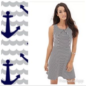 NWT Forever 21 Nautical Stripe Dress L